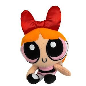 Cartoon Network‎ Powerpuff Girls Blossom 8" Plush Bean Stuffed Doll 1999